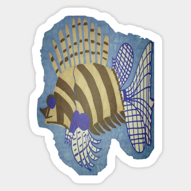 Exotic Tropical Fish Sticker by DanielleGensler